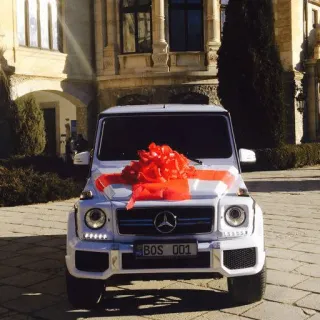 ๐ 7cb1041c car, Mercedes, gift, vehicle, transportation telegram sticker