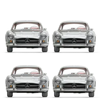 ๐จ 7ff10b0d car, classic, mercedes, silver, oldtimer telegram sticker