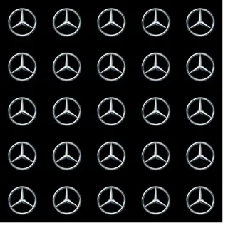 ๐ฏ a5d7ec5f logo, car, mercedes, benz, pattern telegram sticker