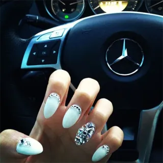 โ aa1f1719 nails, manicure, jewelry, hand, steering wheel, car telegram sticker
