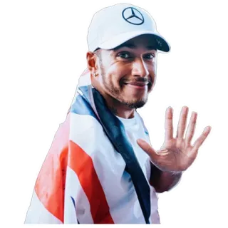 ๐ ce8df308 Lewis Hamilton Formula 1, racing, sports, flag, driver, celebrity telegram sticker