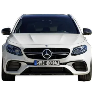 ๐ d12944a9 car, automobile, vehicle, mercedes-benz, white, front telegram sticker