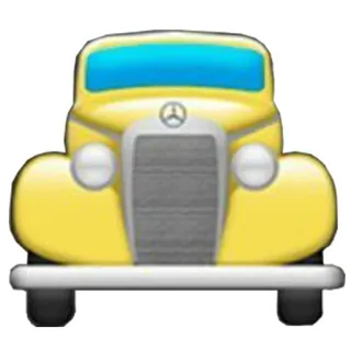 ๐ e8dff011 car, vintage, yellow, vehicle, automobile telegram sticker