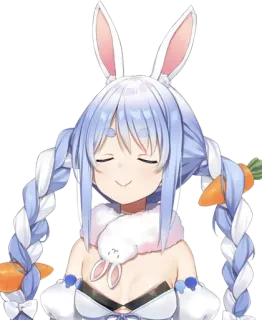 🥕 262794c5 Usada Pekora Hololive Usada Pekora, Hololive, VTuber, Anime fille, Lapin, Bunny girl, Mignon, Anime whatsapp sticker