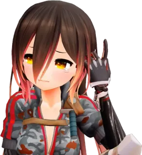 🤖 2f470f39 fille anime, manga, 3D, dessin animé, art numérique whatsapp sticker