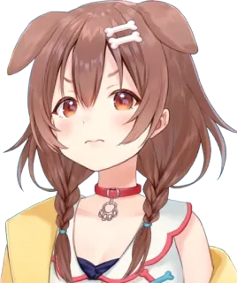 🥐 404f9d58 Inugami Korone vtuber, animé, chien, youtubeur virtuel, korone whatsapp sticker