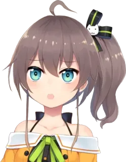 🏮 456cb864 fille anime, mignon, dessin animé, portrait, art numérique whatsapp sticker