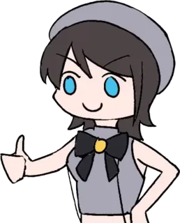 🚑 7ecc8a21 Animé, Dessin animé, Personnage, Pouce levé, Mignon whatsapp sticker