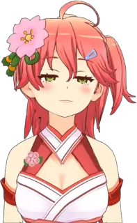 🌸 c562adb3 Sakura Miko Hololive Anime, VTuber, Mignon, Sakura Miko, Hololive, Japonais, Fille whatsapp sticker