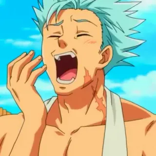 😴 00181349 Ban Seven Deadly Sins Anime, Seven Deadly Sins, Ban, Pecado del Zorro, Ban el inmortal, Personaje de anime telegram sticker