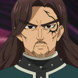 👀 4576f7ce Anime, Personaje, Hombre, Pelo largo, Serio, Vello facial, Ojos oscuros telegram sticker