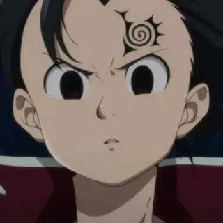 😧 4a061ec1 Anime, Personaje, Expresión facial, Seven Deadly Sins telegram sticker