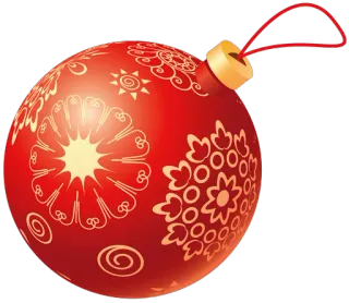 🎀 26766731 christmas, ornament, red, decoration, holiday, festive whatsapp sticker