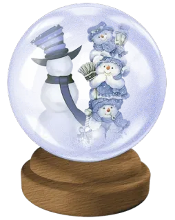 🎀 ae7e19a8 snow globe, winter, snowmen, holiday, snow, christmas whatsapp sticker