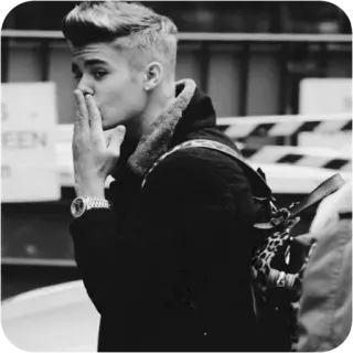 💋 77289ab9 Justin Bieber Justin Bieber, popzanger, tieneridool, beroemdheid, zanger, Canadees whatsapp sticker