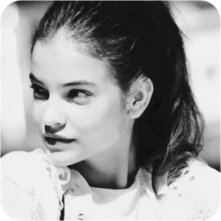 😒 b66e9932 vrouw, portret, zwart-wit, gezicht, persoon, vrouwelijk, model whatsapp sticker