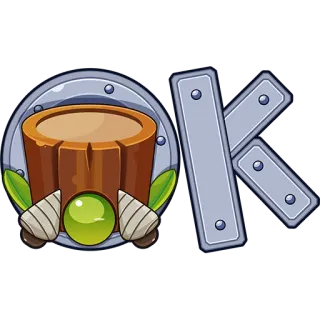 👌 d99e174f OX 木头, 金属, 游戏, 艺术, 卡通, 符号, 树叶 telegram sticker