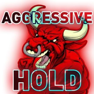😡 48ae0923 AGGRESSIVE HOLD 牛, 激进, 持有, 股市, 金融, 动物 telegram sticker