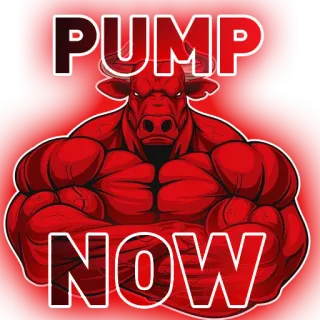 ✅ a788ccdf PUMP NOW 泵感, 健身房, 健美, 健身, 公牛, 肌肉, 锻炼 telegram sticker