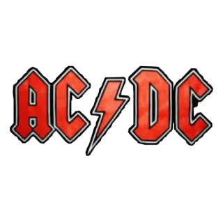 🤘 56c3dddd AC/DC Banda, Rock, Música, AC/DC, Logo whatsapp sticker