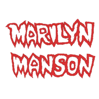 🤘 5a43ca76 Marilyn Manson MARILYN MANSON música, banda, gótico, rock, metal, logo whatsapp sticker