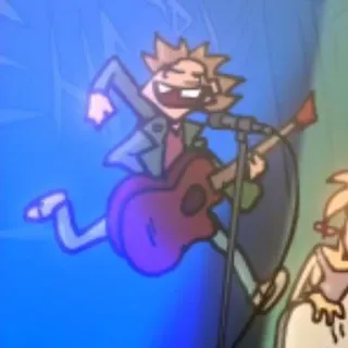 🤪 946a11ab guitare, musicien, dessin animé, personnage, performance whatsapp sticker