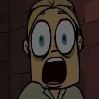 😲 55d241ad Dessin animé, Choqué, Surpris, Expression, Visage telegram sticker