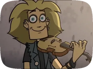 🙂 d9d9259a การ์ตูน, ไวโอลิน, นักดนตรี, ตัวละคร, แอนิเมชั่น, เพลง telegram sticker