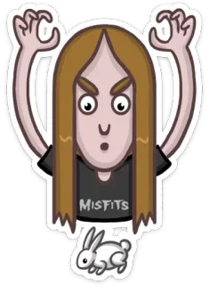 👻 4c4a5e42 MISFITS misfits, band, music, cartoon, punk, horror telegram sticker