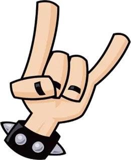 😅 b73046da Rock and roll, Geste de la main, Rock, Métal, Signe des cornes whatsapp sticker