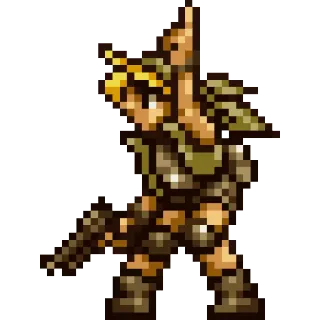 ☝ f889c869 Marco Rossi Metal Slug videogame, pixel art, soldaat, wapen, arcadegame telegram sticker