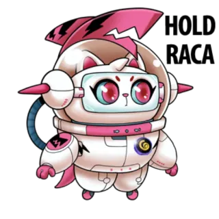 😑 042ac5fd 猫, 宇航员, 太空, 卡通, 火箭, 头盔, 卡哇伊, 可爱 telegram sticker