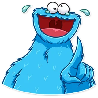 Cookie Monster telegram stickers
