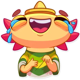 😂 1226240f смех, плач, эмоции, мультфильм, милый telegram sticker