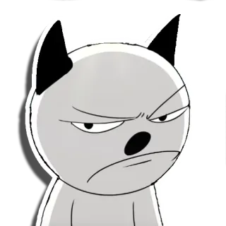 😠 199ec879 Cartoon, Dier, Hond, Boos, Personage, Sticker telegram sticker