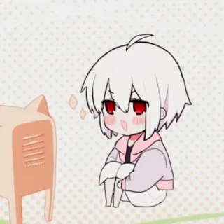 🍄 ae0fdcdb anime, chibi, cartoon, cute, manga, kawaii telegram sticker