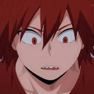 😃 094617e8 Eijiro Kirishima My Hero Academia Аниме, Киришима, Эйджиро, Моя геройская академия, МГА, Персонаж, Фанатское творчество telegram sticker