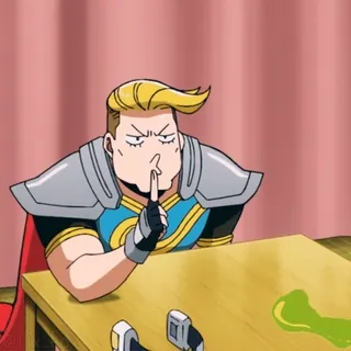 🤫 c3e7b429 อนิเมะ, ตัวละคร, ชู่ว, เงียบ, นิ้ว, ภาพประกอบ, การ์ตูน telegram sticker