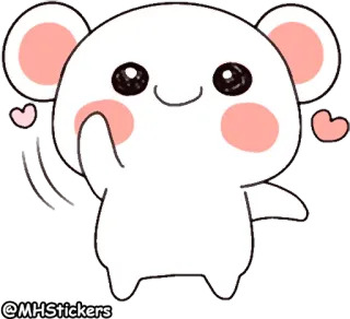 ✋ ba1cbadb @MHStickers schattig, beer, harten, sticker, cartoon telegram sticker