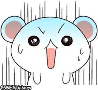 😤 f75b15de @MHStickers hamster, sticker, schattig, dier, cartoon, uitdrukking telegram sticker