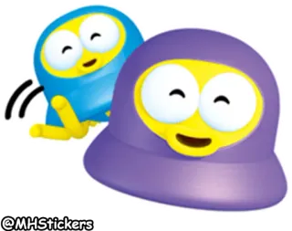 👽 1a21f592 Dessin animé, Personnages, Mignon, Autocollants, Fantaisiste telegram sticker