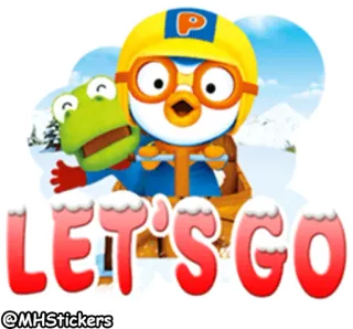 🏃 6bf305b3 Pororo LET'S GO Dessin animé, Pingouin, Animé, Ami, Allons-y, Pororo, Aventure telegram sticker