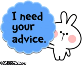 @MHStickers Spoiled Rabbit Useful Talk whatsapp stickers
