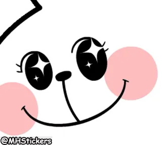 🤩 57837465 @MHStickers naklejka, kreskówka, słodki, twarz, ilustracja telegram sticker