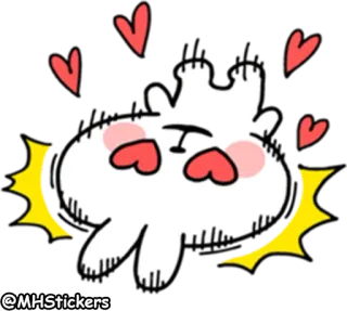 😍 40b9167d @MHStickers การ์ตูน, ความรัก, หัวใจ, น่ารัก, สติกเกอร์ telegram sticker