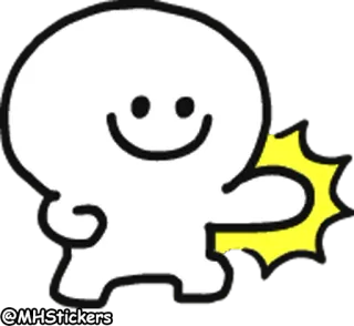 ✊ 8cd3982a @MHStickers dessin animé, personnage, autocollant, mignon, art, mascotte whatsapp sticker
