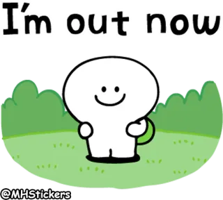 🏃‍♂️ 87dc00e6 I'm out now kartun, pergi, keluar, sekarang, selamat tinggal, senang, ladang, hijau whatsapp sticker