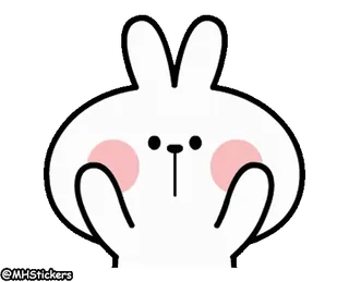 ✋ cb9073eb @MHStickers conejo, lindo, pegatina whatsapp sticker