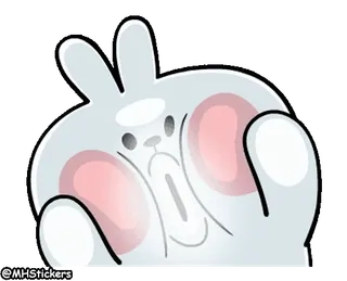 👻 807a1949 토끼, 귀여운, 스티커, 동물 telegram sticker