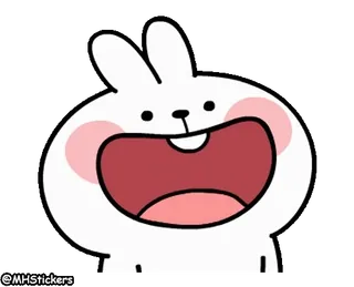 😃 e1ac6f4c @MHStickers 토끼, 동물, 귀여운, 스티커 telegram sticker